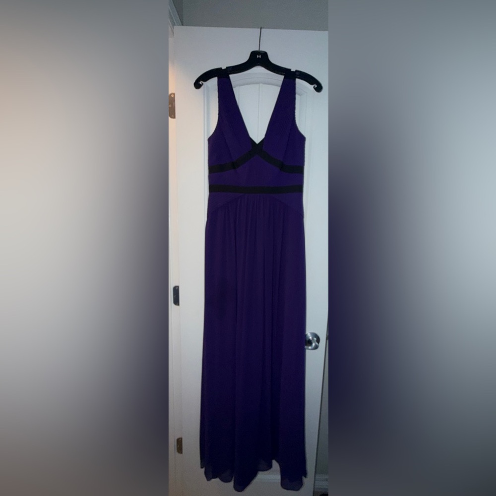 BCBGMaxAzria Purple and Black Dress